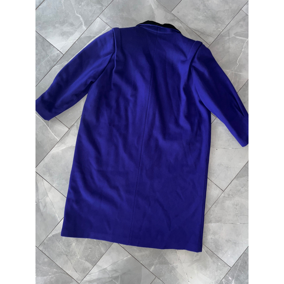 Vintage Yves Venet Purple Chevron Coat 24 1/2 - Picture 10 of 10